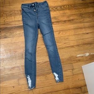 ripped hollister jeans